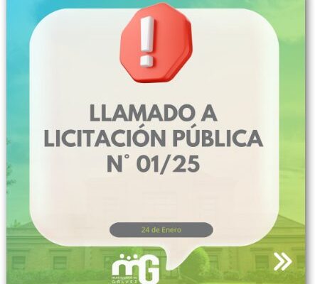 EL MUNICIPIO DE GALVEZ LLAMA A LICITACION PUBLICA